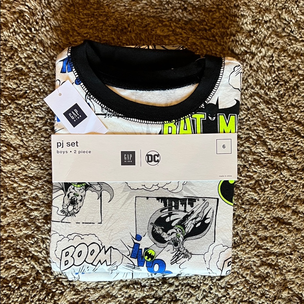 DC Comics Batman Boom Graphic Tee - Black, White, Green